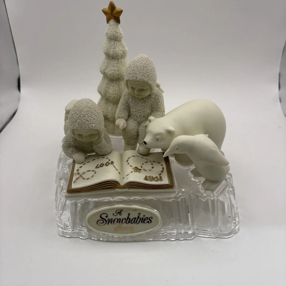 Vtg~Dept 56 Snowbabies Let's Go See Jack Frost Penguin 10th Anniversary 68850